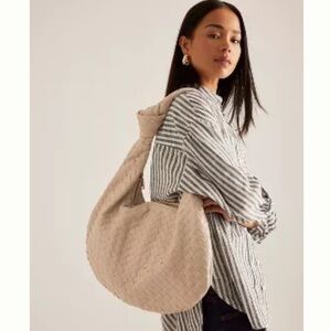 The Brigitte Satchel by Melie Bianco:
Oversized Edition NWT Taupe color